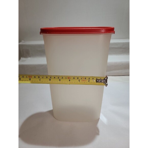 Vintage TUPPERWARE 1615-13 Modular Mate 12 1/4 cup 1616-2 Red Lid - Picture 4 of 10